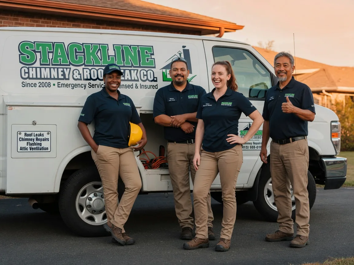 Chimney flashing repair company in Bay City, TX